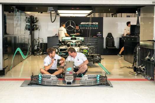 SOCHI, RUSSIA - 29 September 2019: Race Start at Formula 1 Grand Prix of Russia 2019. High quality photo