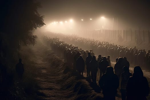 Refugee. Due to war, climate change, and global political issues, the refugee problem is gaining momentum. Hungry children, migrate to Europe, humanitarian demographic catastrophe. Crisis.