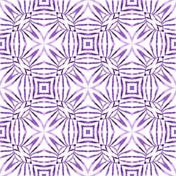 Exotic seamless pattern. Purple good-looking boho chic summer design. Summer exotic seamless border. Textile ready fresh print, swimwear fabric, wallpaper, wrapping.