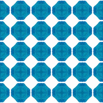 Chevron watercolor pattern. Blue admirable boho chic summer design. Textile ready cool print, swimwear fabric, wallpaper, wrapping. Green geometric chevron watercolor border.