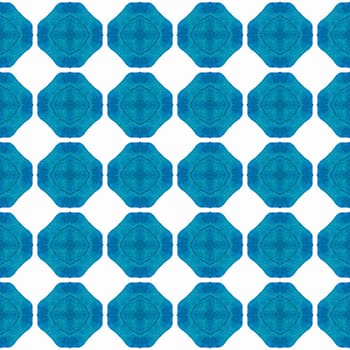 Chevron watercolor pattern. Blue admirable boho chic summer design. Textile ready cool print, swimwear fabric, wallpaper, wrapping. Green geometric chevron watercolor border.