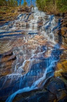 Discovery Falls in Pisgah National Forest, North Carolina.