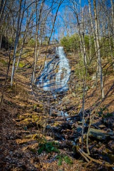 Discovery Falls in Pisgah National Forest, North Carolina.