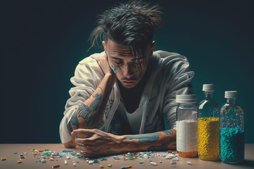 The big social problem and disease of catching a buzz. Stop, no drugs. Dependence and addiction. Addictive substances, alcohol, cigarettes and drugs. health cocaine heroin cannabis and pills.