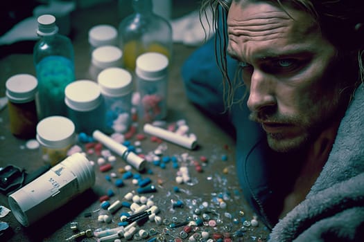 The big social problem and disease of catching a buzz. Stop, no drugs. Dependence and addiction. Addictive substances, alcohol, cigarettes and drugs. health cocaine heroin cannabis and pills.