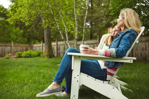 Having a daughter is such a blessing. A happy mother and daughter outdoors