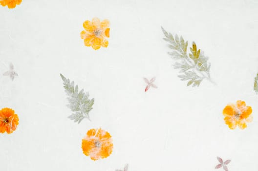 Mulberry paper with flower texture background.