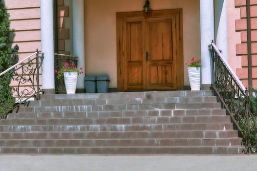 an opening, such as a door, passage, or gate, that allows access to a place