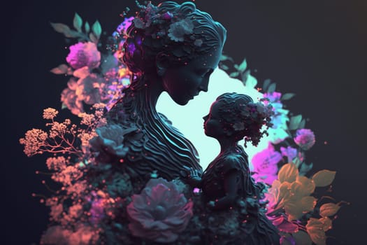 Happy mother's day. One of the most important events, the relationship between parents and their children, care and responsibility, love and devotion, child and adult, pregnancy. mother.