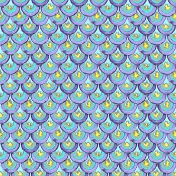 Japanese seamless pattern with scales. Geometric pattern. Fish scale pattern.