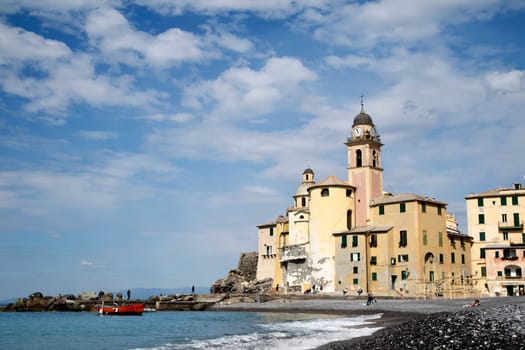 Photographic documentation of the catholic church of Camogli Liguria Italy 