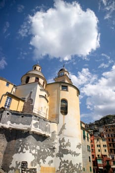 Photographic documentation of the catholic church of Camogli Liguria Italy 