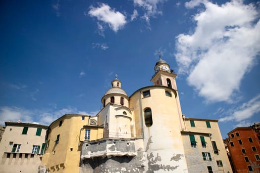 Photographic documentation of the catholic church of Camogli Liguria Italy 