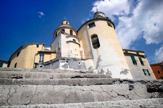 Photographic documentation of the catholic church of Camogli Liguria Italy 