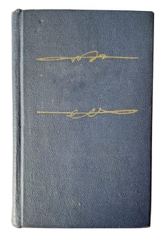 the cover of an old book on a white background.