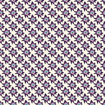 Ethnical magical mystical eyes seamless pattern