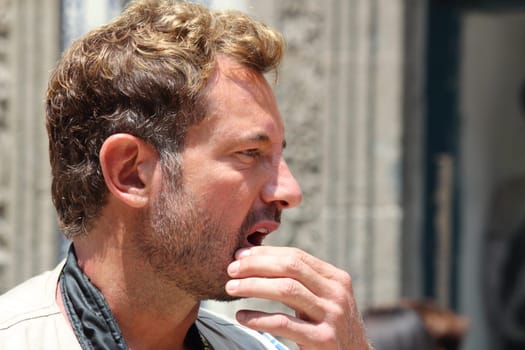 Mexican soap actor Gabriel Soto at work in Mexico City, Mexico City, Mexico, September 17 2019.