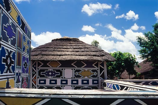 Ndebele village near middleburg, gauteng, south africa