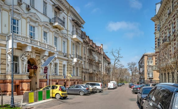 Odessa, Ukraine 15.04.2023. Gogol street in Odessa, Ukraine, on a sunny spring day