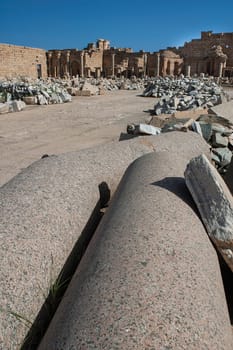 the ruins of leptis magna