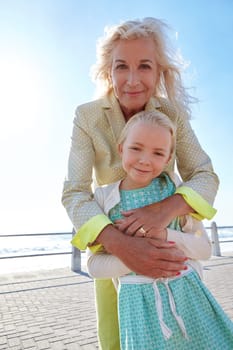 Shes my little angel. a grandmother and her granddaughter spending some time outdoors