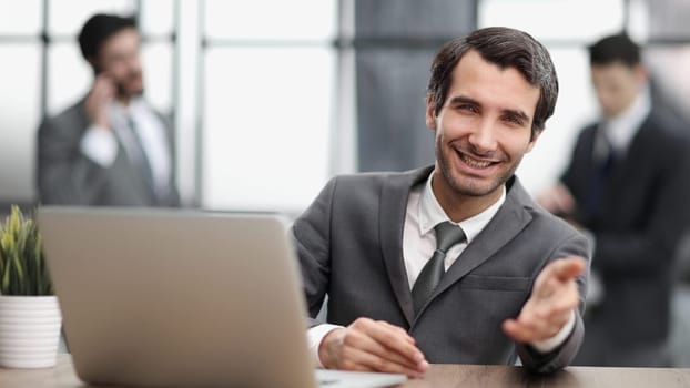 handshake and business partnership for support, trust or deal in collaboration or meeting at office
