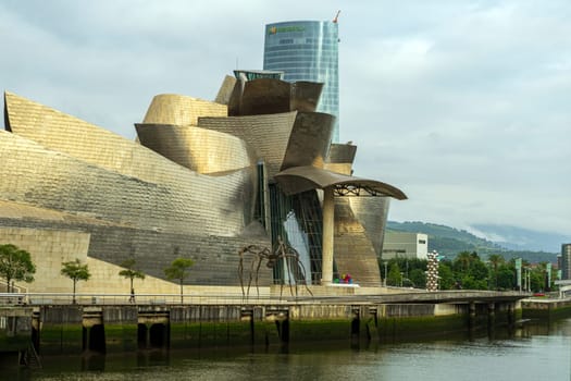 12.06.2022 - Bilbao, Spain: Guggenheim Museum in Bilbao, Basque Country, Spain museum modern art