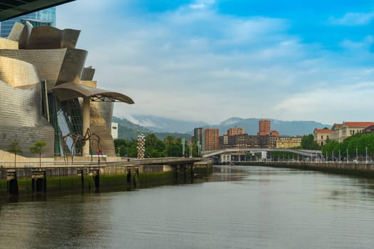 12.06.2022 - Bilbao, Spain: Guggenheim Museum in Bilbao, Basque Country, Spain. museum modern art