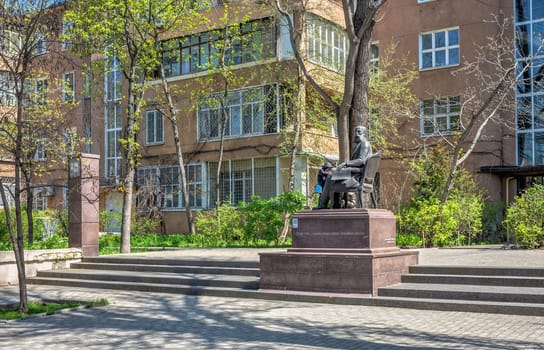 Odessa, Ukraine 18.04.2023. Marazlievskaya street in Odessa, Ukraine, on a sunny spring day