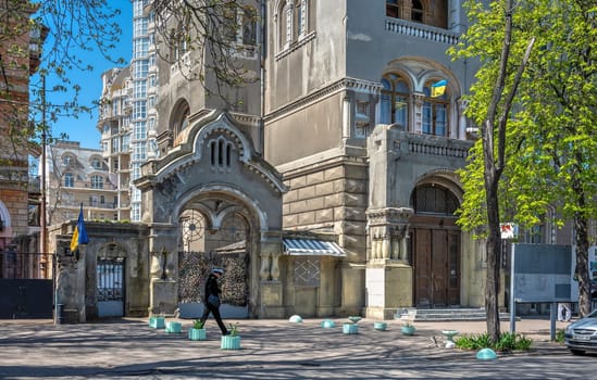 Odessa, Ukraine 18.04.2023. Marazlievskaya street in Odessa, Ukraine, on a sunny spring day