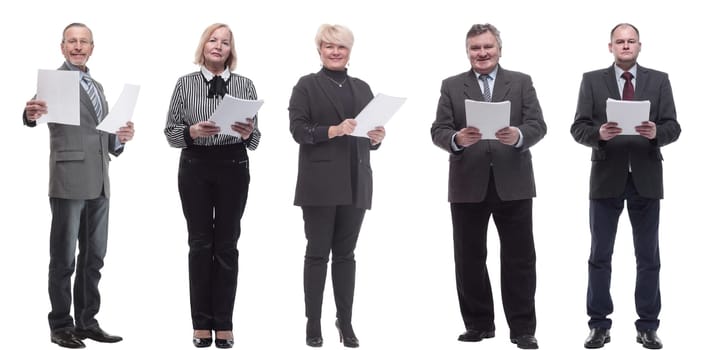 collage of people holding a4 sheet in hands