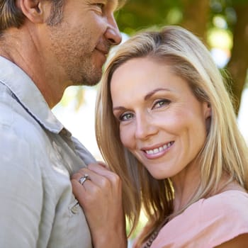 I picked the perfect partner when I married him. Portrait of an affectionate mature couple enjoying a day in the park