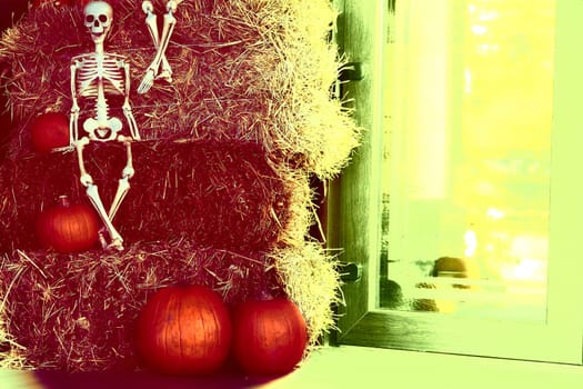 the night of October 31, the eve of All Saints' Day, commonly celebrated by children who dress in costume and go door asking for candy.