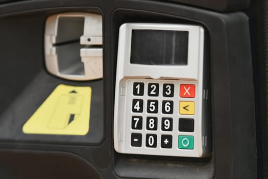 Parking ticket pay for cars in the city