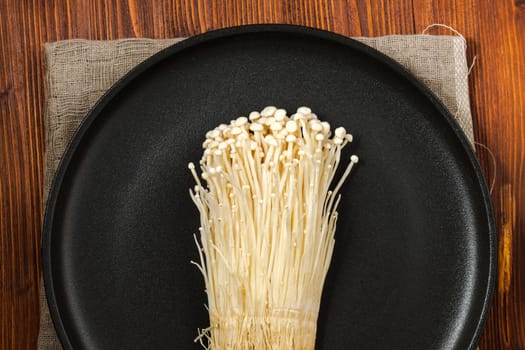 Enoki mushroom, Golden needle mushroom, used i food and salads.