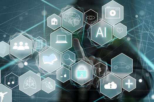 AI(Artificial Intelligence) concept. deep learning