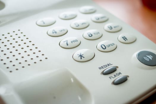 Modern digital phone, isolated on white background