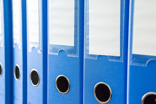 Office folders isolated on the white background