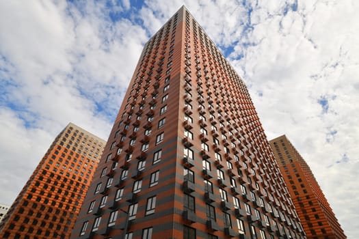 modern high-rise apartment new building in Russia