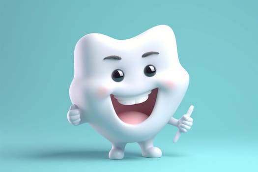 care hygiene tooth molar happy dental dentist cartoon health design medicine blue medical template child treatment clean smiling dentistry smile. Generative AI.