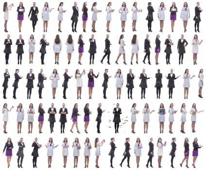 set of images of a woman in full growth. displays many concepts