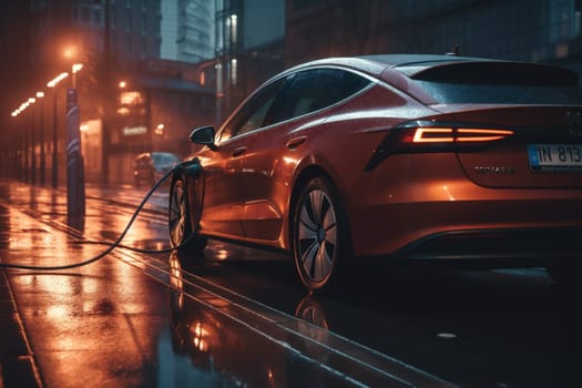 eco transport battery transportation modern automobile technology car energy electricity power electric parking future electric lifestyle charger park car car city rechargeable. Generative AI.