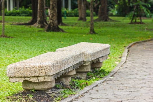 relaxing chair in the park