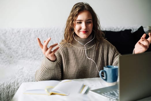Creative marketing professional working from home. Creative Marketing Specialist Solving Digital Problem at Home Office with Positive Attitude