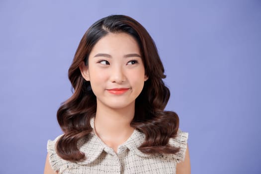 Woman Cheerful Portrait Studio Concept
