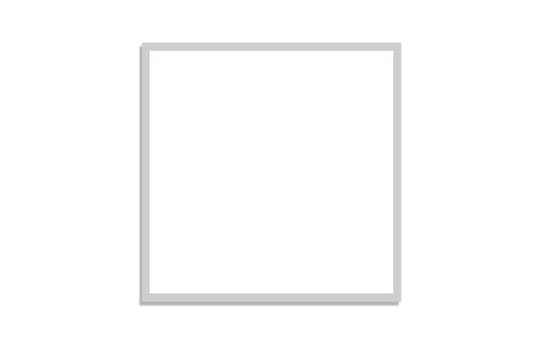 Pattern with white square with grey lines on white background