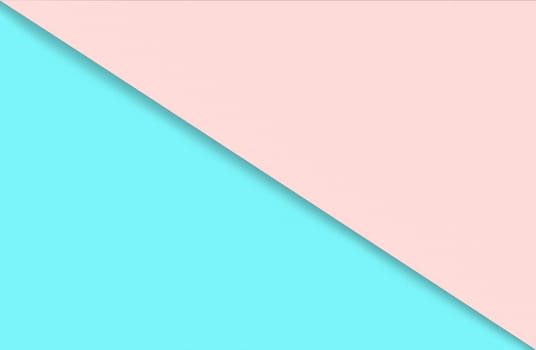 Abstract geometric water color paper background in soft pastel pink and blue trend colors with diagonal line. Pattern