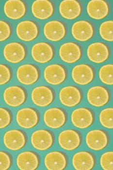 Fruit citrus seamless pattern. Lemon tile texture.