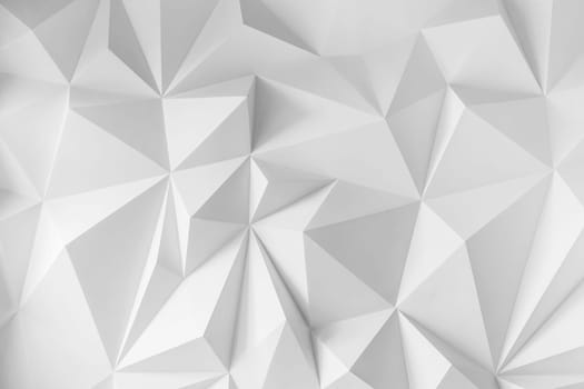 Photo of abstract background of polygons on white background. White texture.