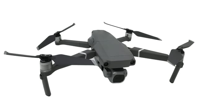 Isolated on a white background drone. Technology and hobbies. High quality photo